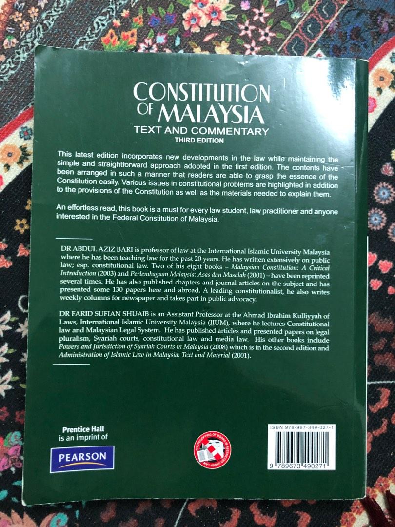 Constitution of Malaysia by Abdul Aziz Bari, Hobbies & Toys, Books