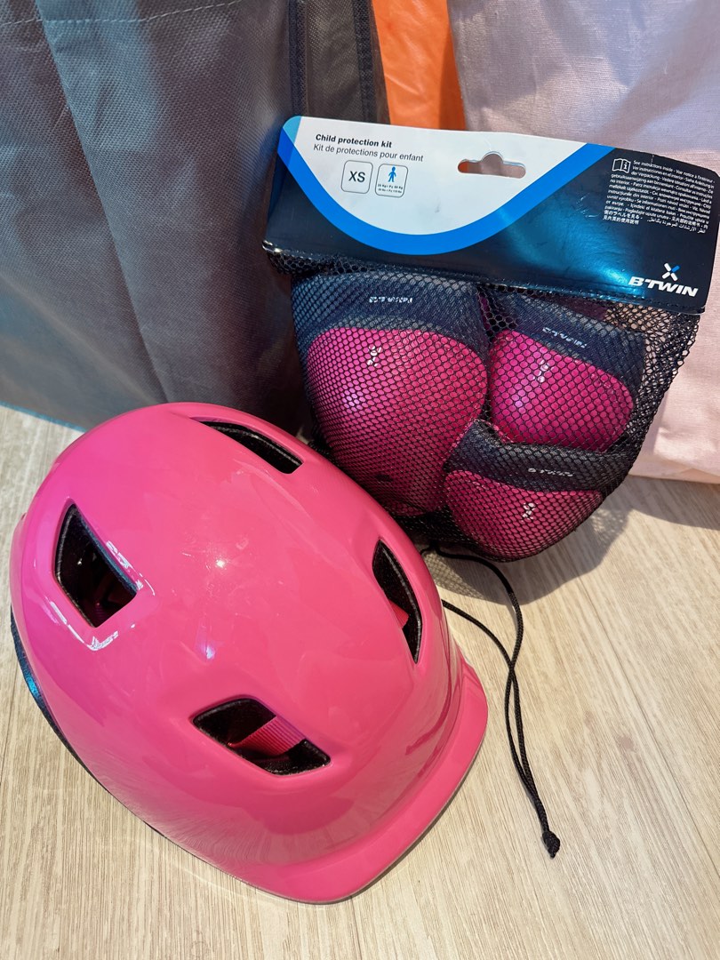 Decathlon Kids Helmet and Knee Guard, Sports Equipment, Other Sports