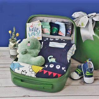 Dino Baby Boy Gift Set In Exclusive Cabin Size Luggage