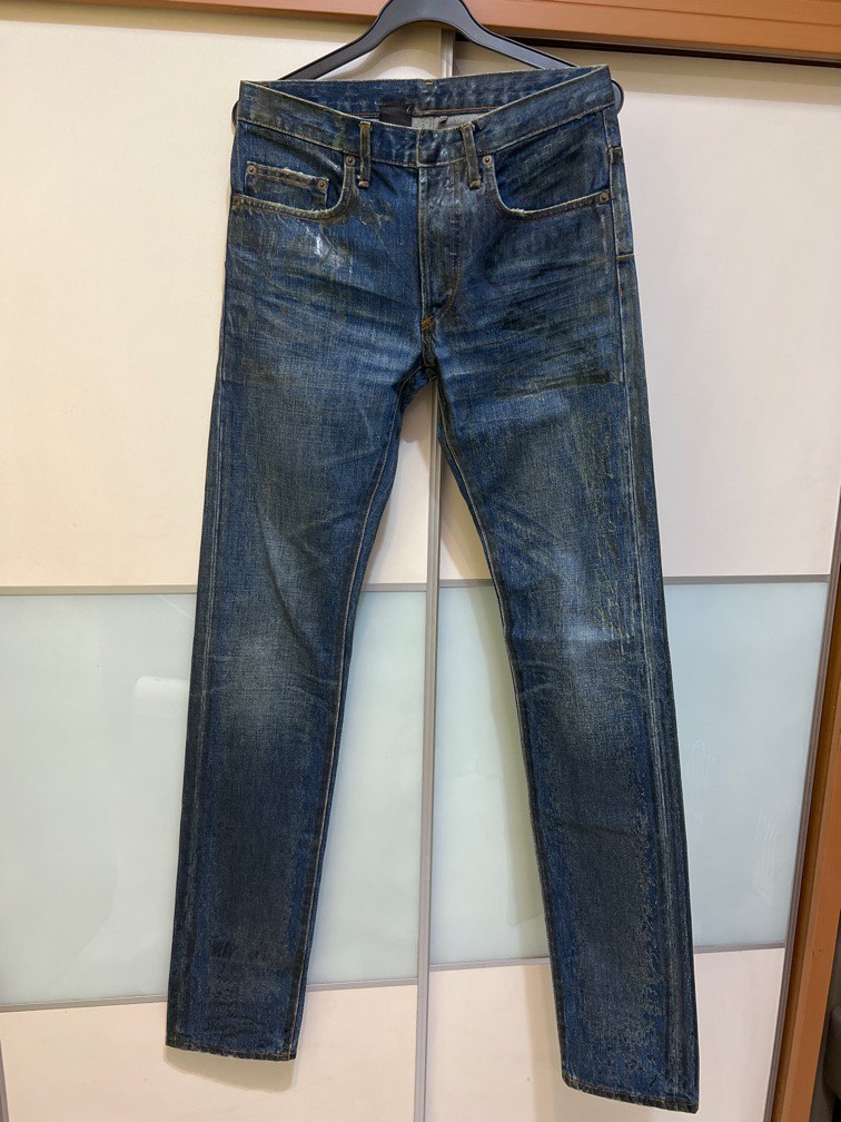 Dior Homme Waxed Jeans (Hedi Slimane era), Men's Fashion, Bottoms