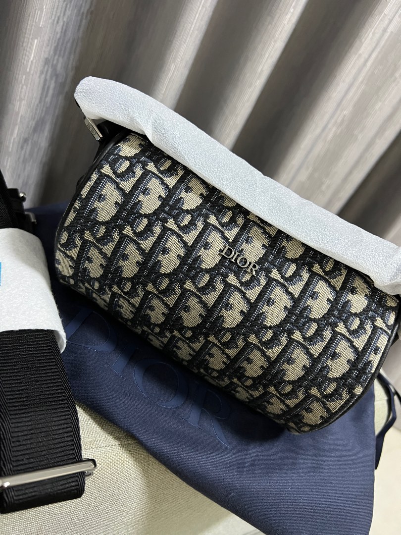 DIOR MINI ROLLER MESSENGER BAG, Men's Fashion, Bags, Sling Bags on