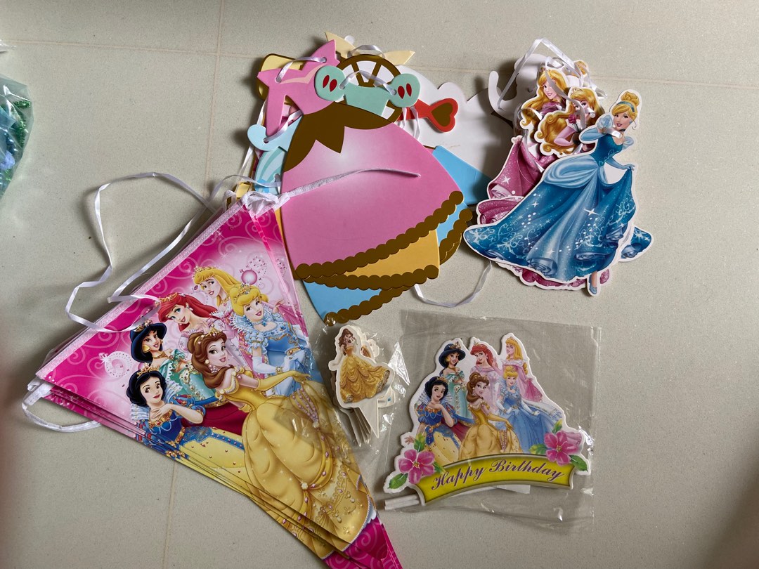 Disney Princess Party Decor, Hobbies & Toys, Stationery & Craft, Occasions & Party Supplies on ...