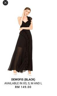 Doublewoot Dewofis Black evening dress