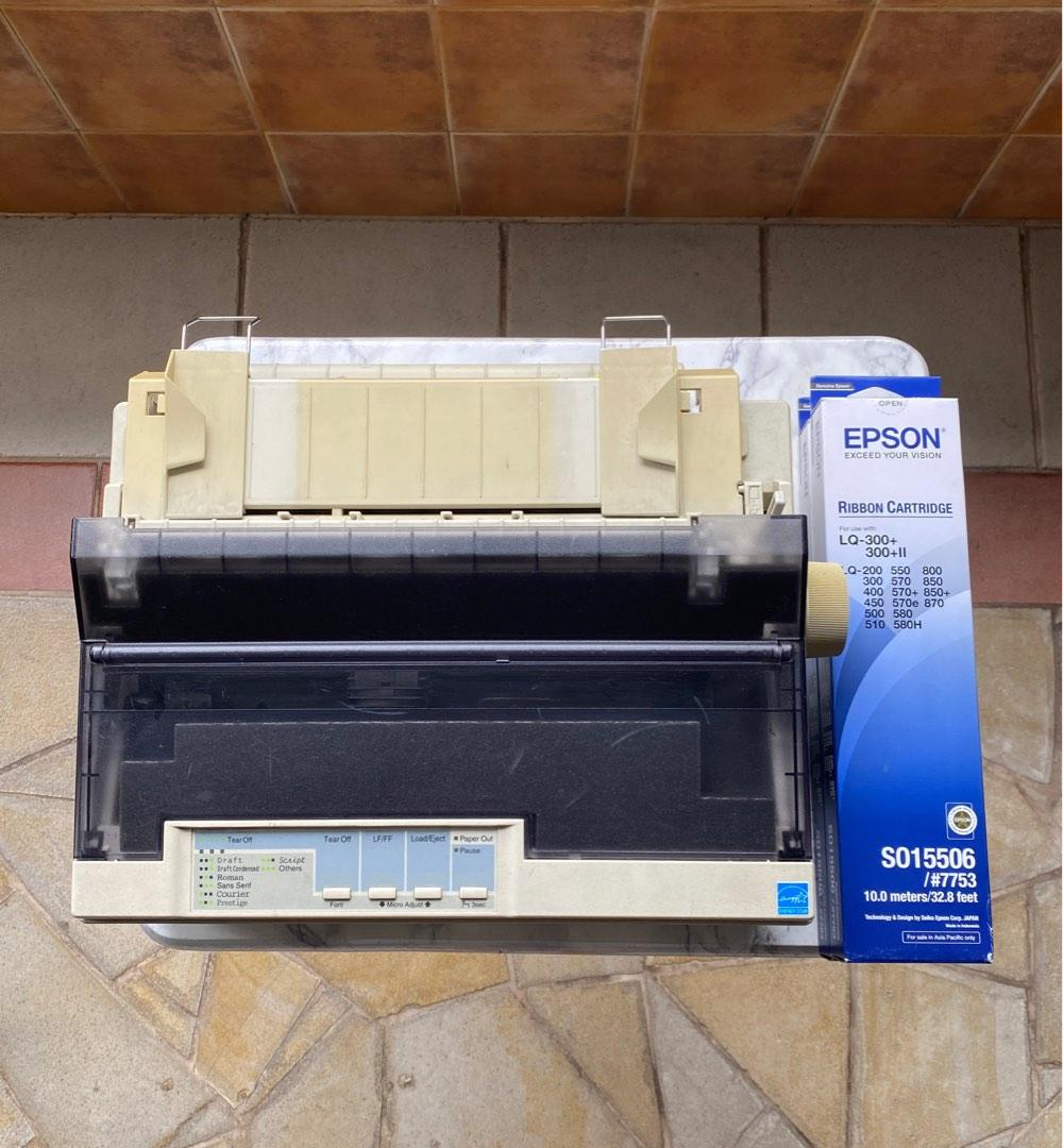 Epson Dot Matrix Printer LQ 300+ii with Ribbon Cartridge, Computers