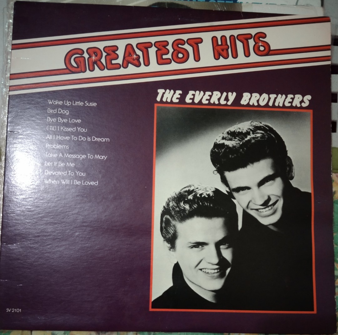 Everly Brothers Greatest Hits vinyl album, Hobbies & Toys, Music ...