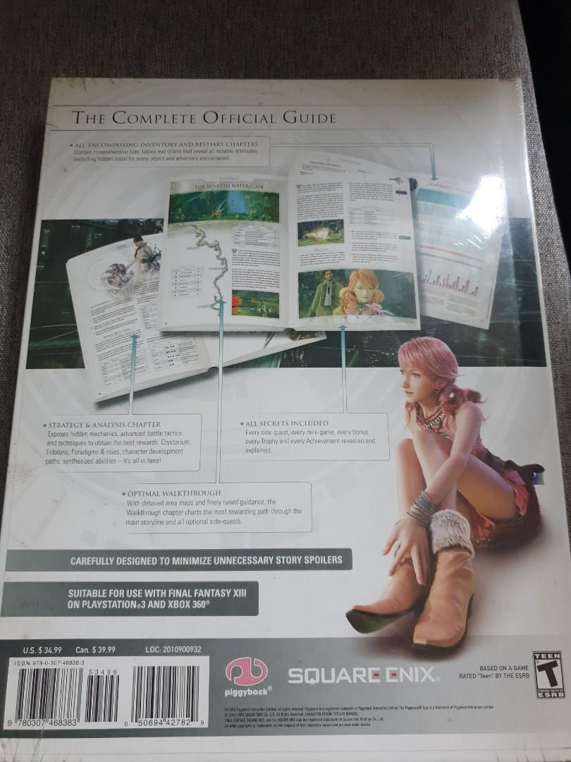 Final fantasy 13 xiii collector edition guidebook hardcover, Hobbies
