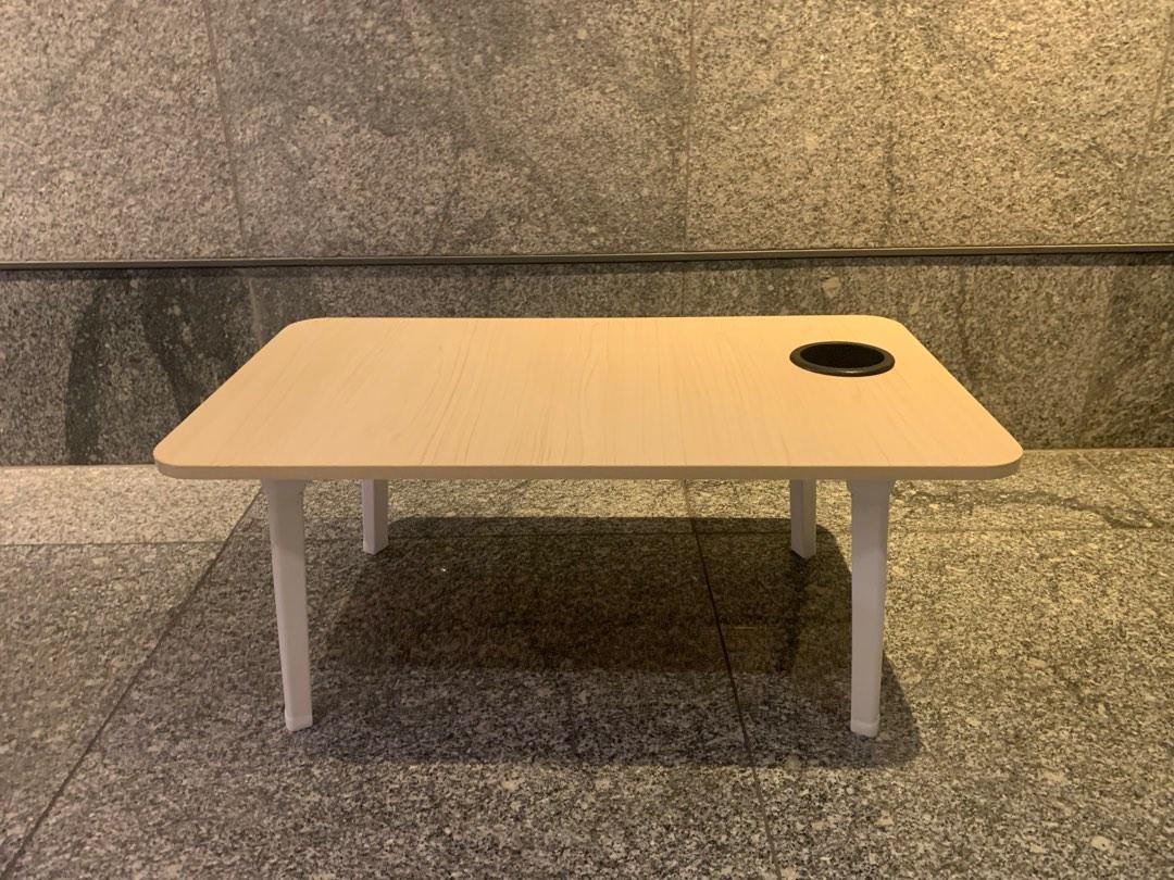 Foldable Table (work/bed table with cup holder) , Furniture & Home Living, Furniture, Tables