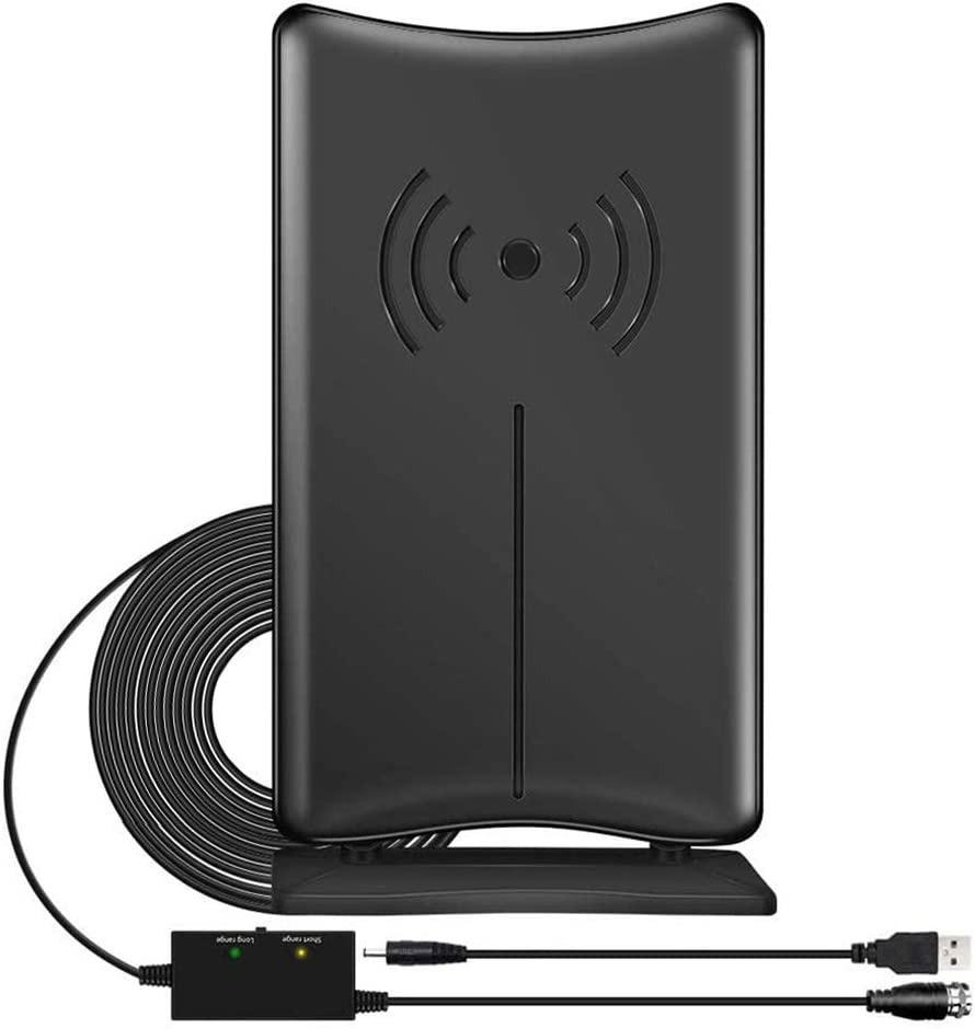 GEEKERA TV Aerial, Indoor Outdoor TV Ariel 400KM Freeview Digital HDTV Arial 4K 1080P 360°Omni