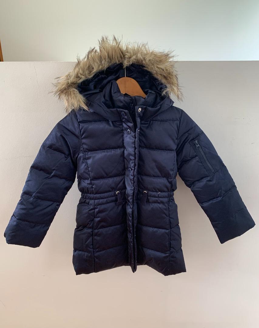 Girls Winter Down Jacket Size S P 120 130cm Babies Kids