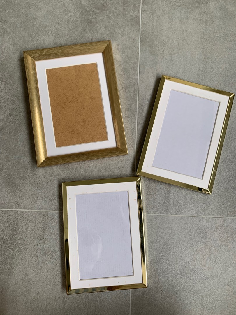 Gold photo frames, Furniture & Home Living, Home Decor, Frames ...