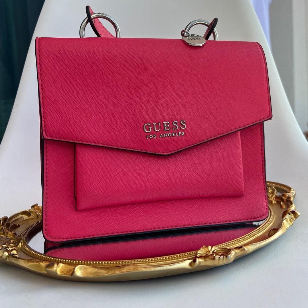 Amazon.com: GUESS Women's Dixon Mauve Pink Patent Logo Handbag Purse  Satchel Crossbody Bag + Pouch : Clothing, Shoes & Jewelry