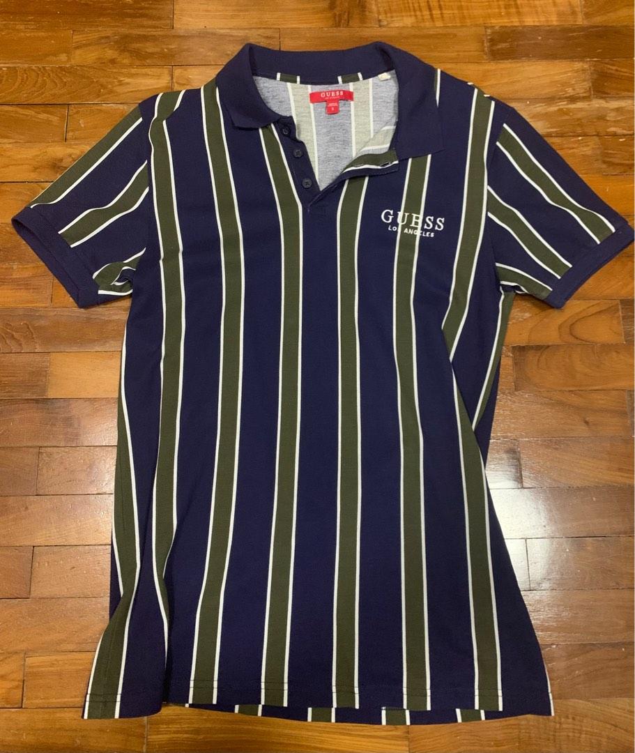 Guess top striped polo