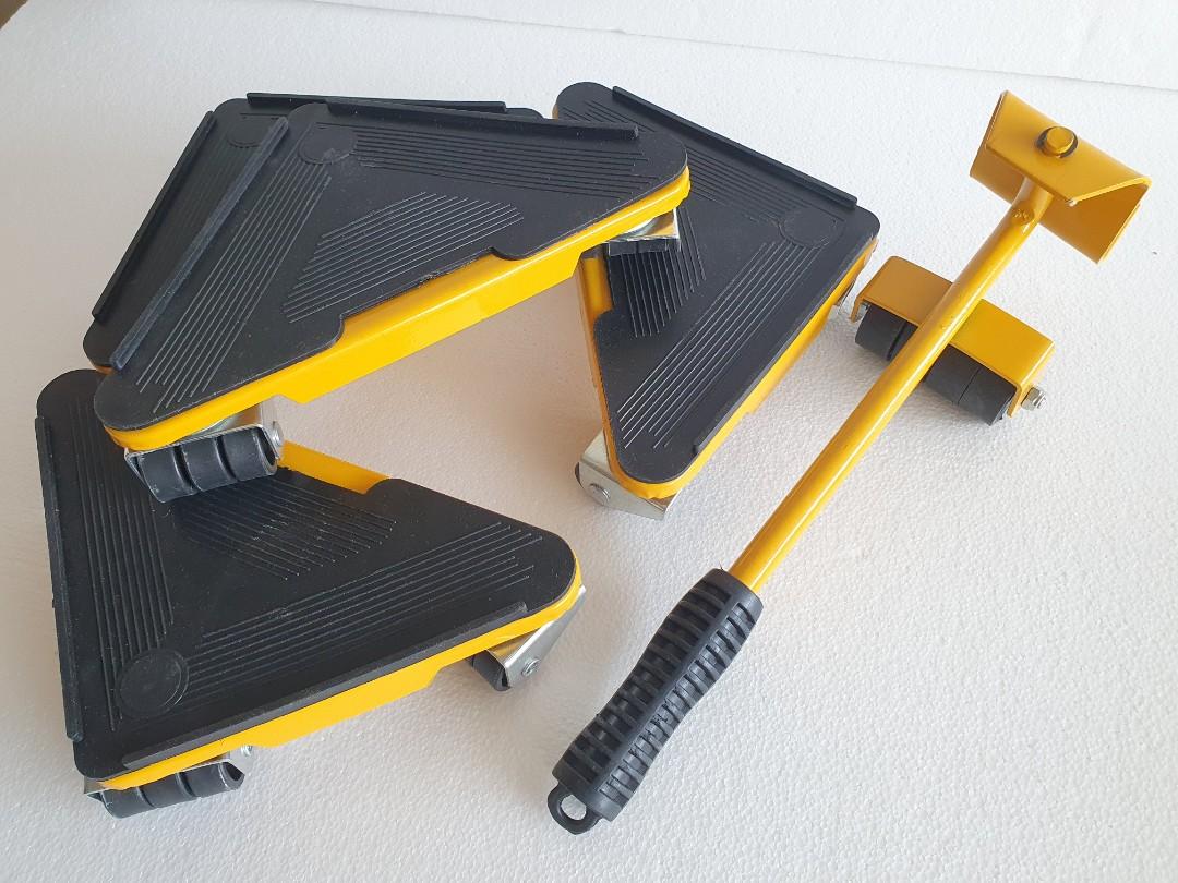 Heavy Duty Furniture Lifter Transport Tool Mover Set 4 Roller Lift