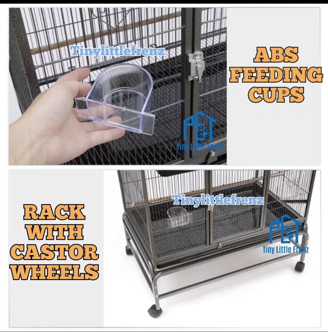 Picture of Heavy Duty Steel Parrot Cage 1 Tier, 2 Tier, 3 Tier T22-075, Pet ...