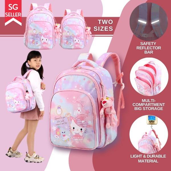 Pink color store school bag