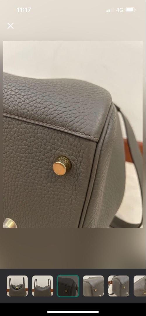 Hermes Lindy 26 Etain, 名牌, 手袋及銀包- Carousell