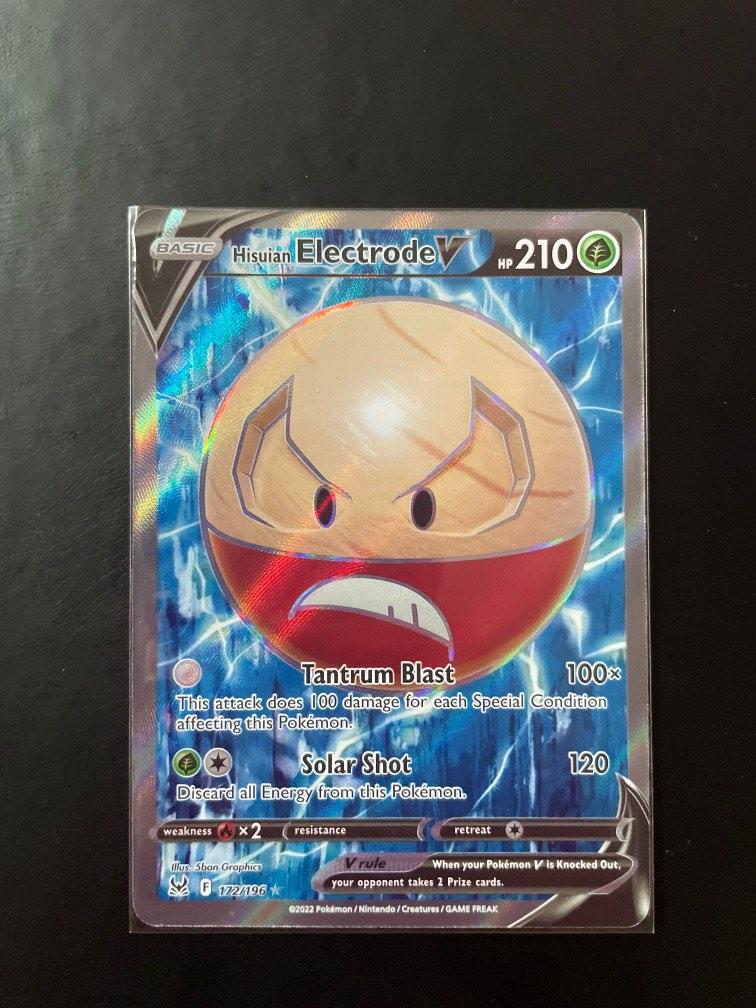 Hisuian Electrode V full art, Hobbies & Toys, Toys & Games on Carousell