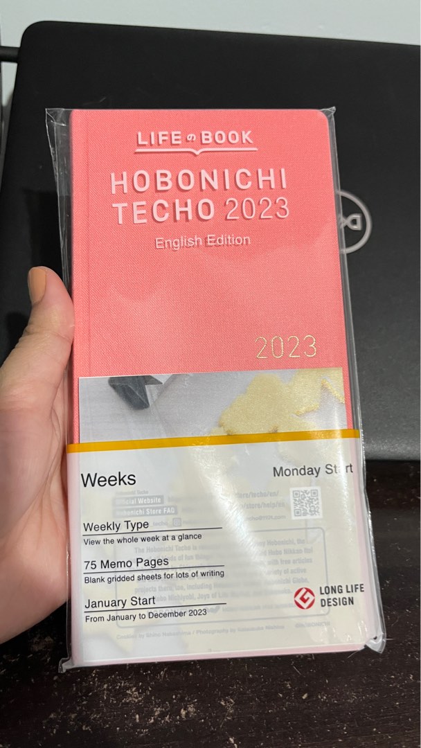 Hobonichi Weeks 2023 (English) Happiness Pink, Hobbies & Toys