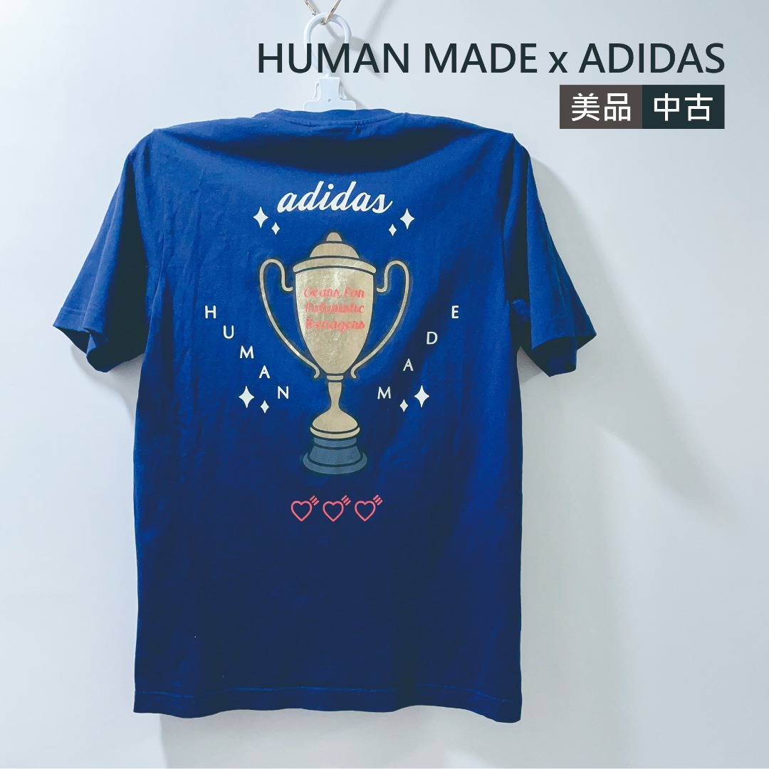 Human Made x Adidas Originals 藍色175/92A碼【中古】聯名, 男裝