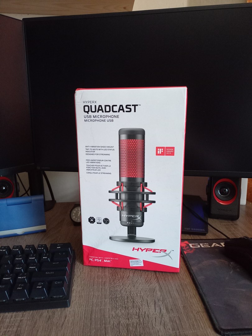 HyperX Quadcast (Used) (Inwarranty), Audio, Microphones on Carousell