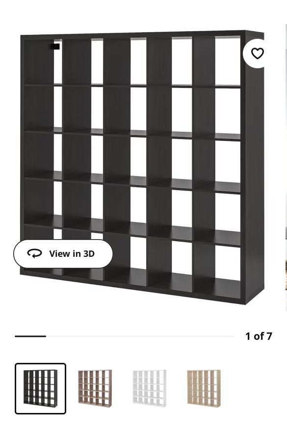 IKEA Kallax 5x5 [Discontinued] BlackBrown Wood, Furniture & Home