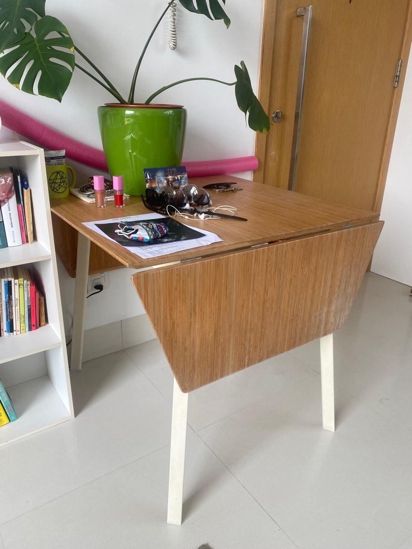 Ikea bamboo hot sale drop leaf table