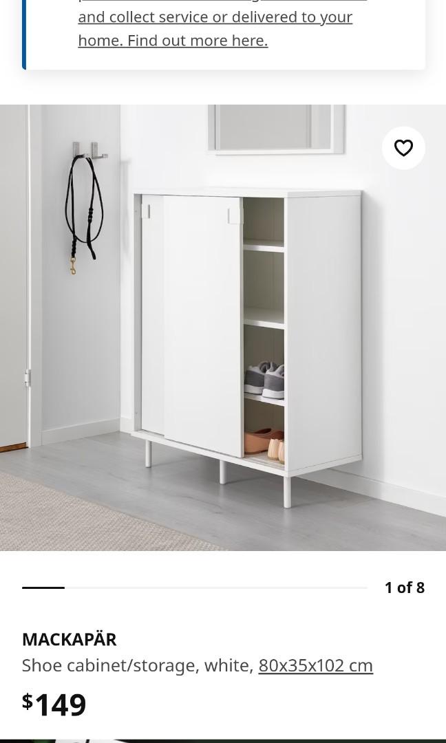 IKEA MACKAPAR shoe rack shoe cabinet Furniture Home Living Furniture Shelves Cabinets Racks on Carousell