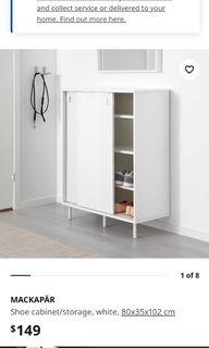 IKEA MACKAPAR shoe rack shoe cabinet