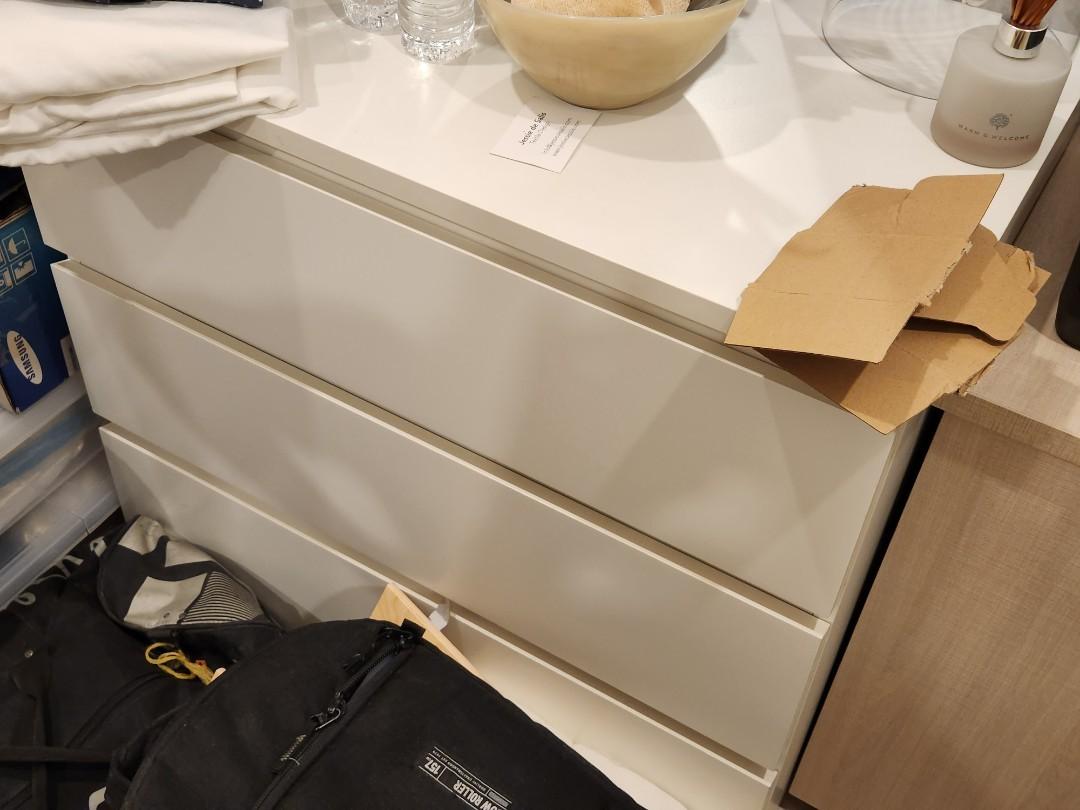 Ikea Malm drawers and bedframe, Furniture & Home Living, Furniture