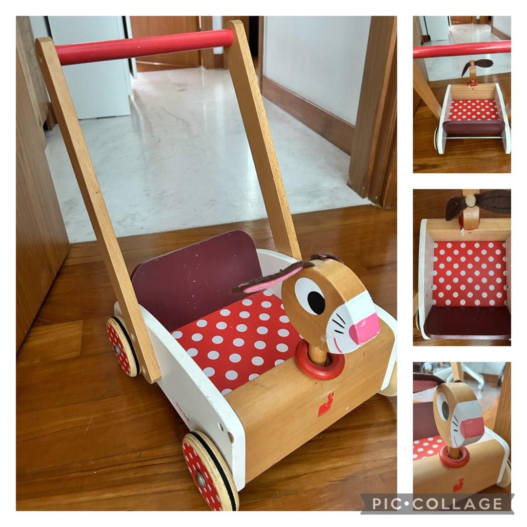 JANOD WOODEN Walker / push along, Babies & Kids, Infant Playtime on