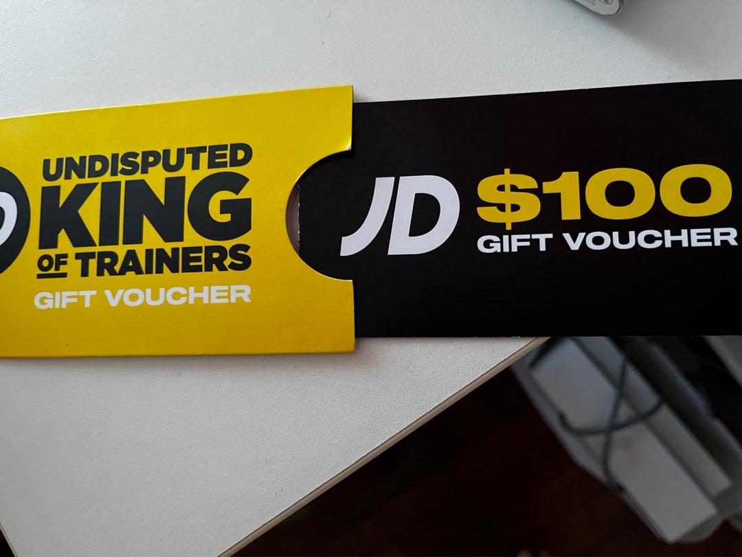 JD Sports Voucher 100, Tickets & Vouchers, Vouchers on Carousell