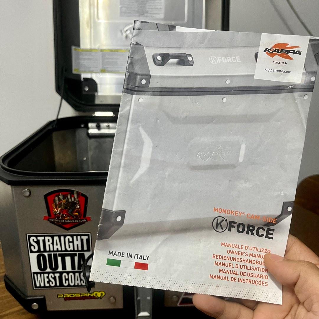 Kappa KForce 42 Litre Top Box & Base Plate, Motorcycles, Motorcycle