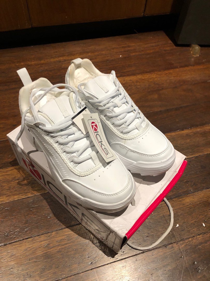 Kicks White Rubber Shoes Women s Fashion Footwear Sneakers on