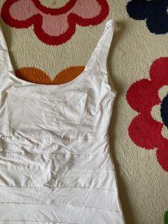 kookai white bodycon dress