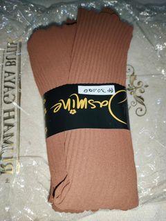 Pashmina Plisket Lidi (Warna Mocca)