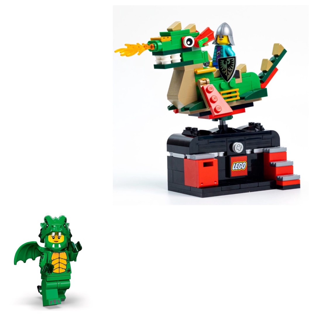 LEGO Bricktober 2022 Dragon Adventure Ride + Dragon minifigure (series ...