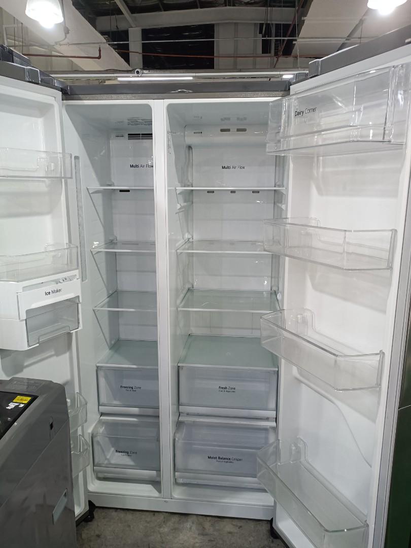 lg 24 cu.ft.side by side inverter, TV & Home Appliances, Kitchen