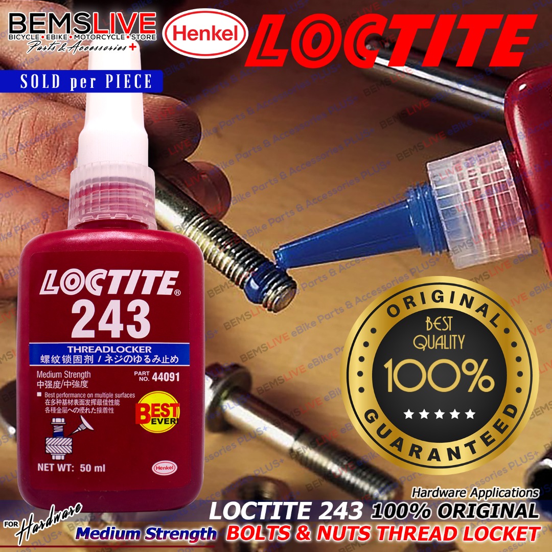 LOCTITE 243 The Original Thread Locking Adhesive 50ml Bolt & Nut Thread