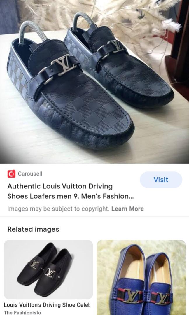 Louis Vuitton, Shoes, Mens Louis Vuitton Black Loafers Size 9 Vguc