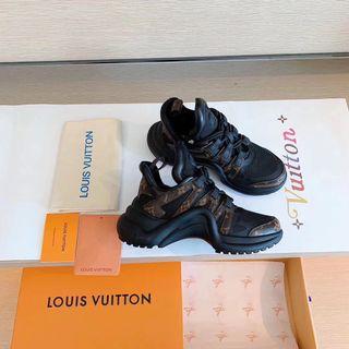 Louis Vuitton [Japan Only] LV Arc Light 2.0 Line Sneakers, Black, 39.5