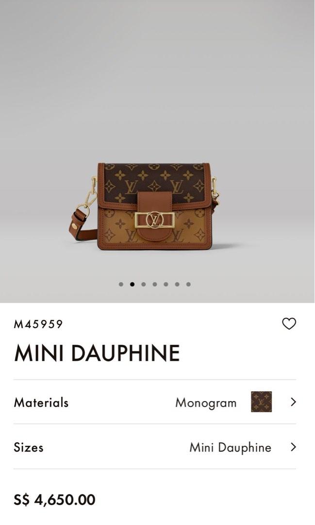 Shop Louis Vuitton MONOGRAM 2020 SS Mini Dauphine (M45959, M44580) by  Senbay