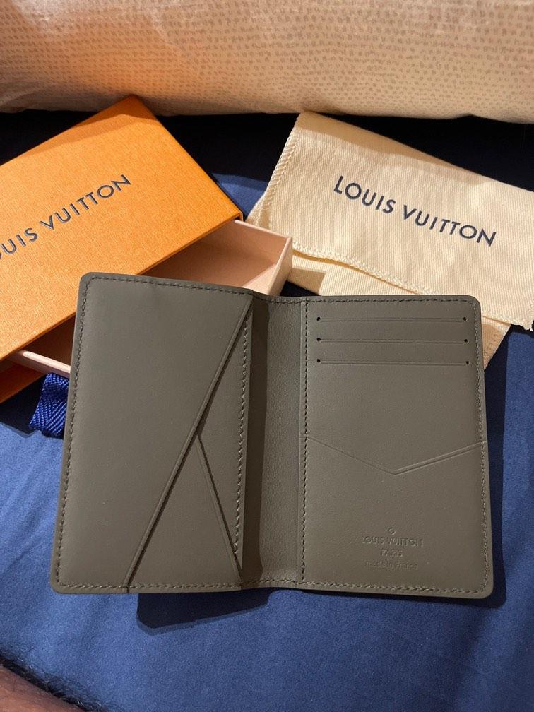 Pocket organizer leather small bag Louis Vuitton Blue in Leather - 22268689