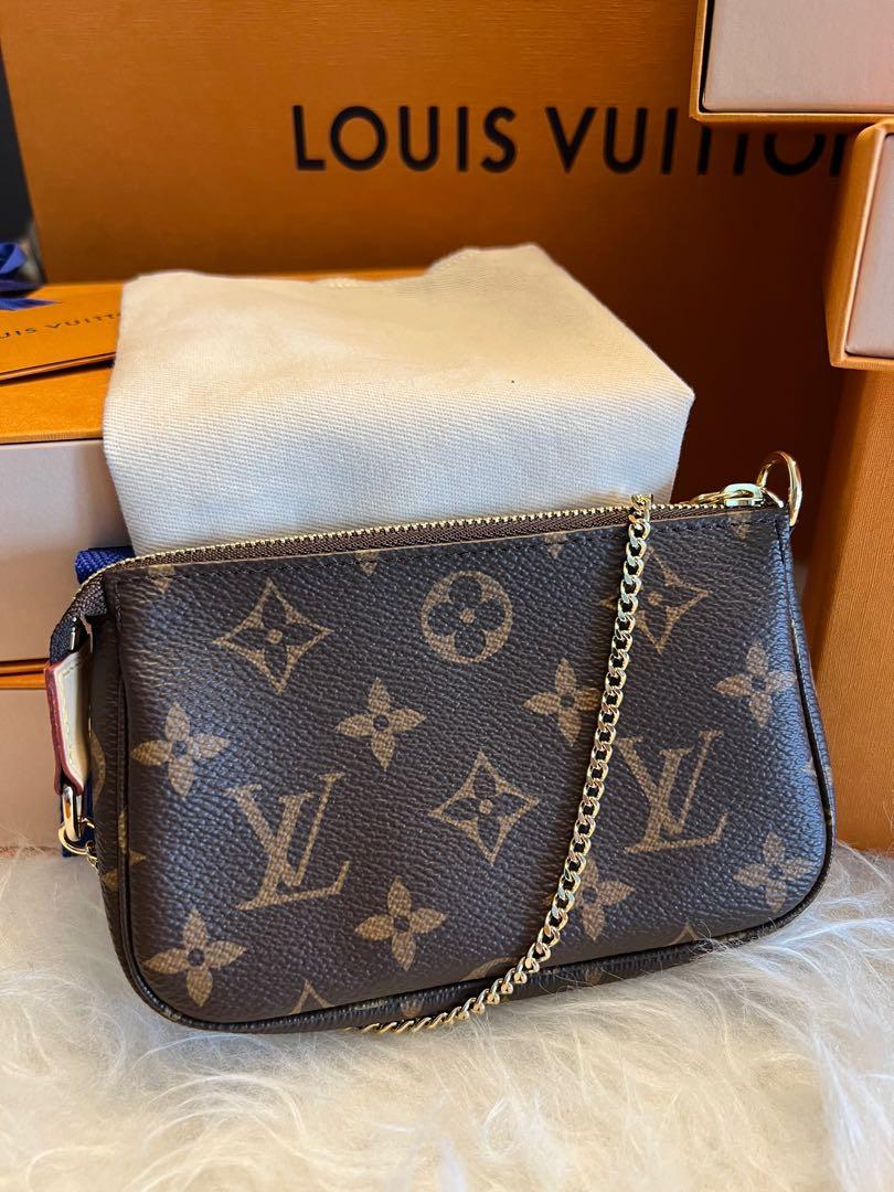 LV mini pochette black/beige, Luxury, Bags & Wallets on Carousell