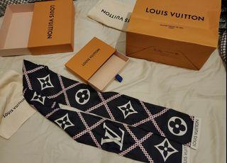 Price Reduced! Good as New Authentic Louis Vuitton Twilly Scarf, Luxury,  Accessories on Carousell