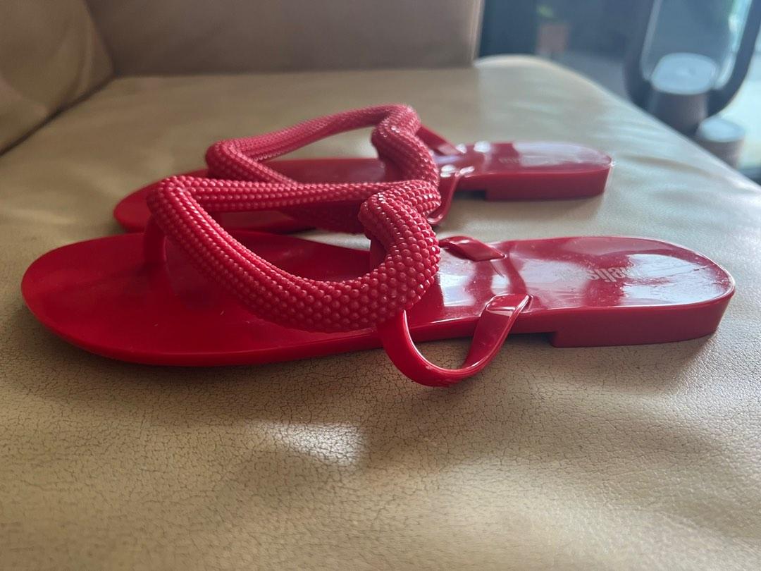 Melissa big heart top flip flops