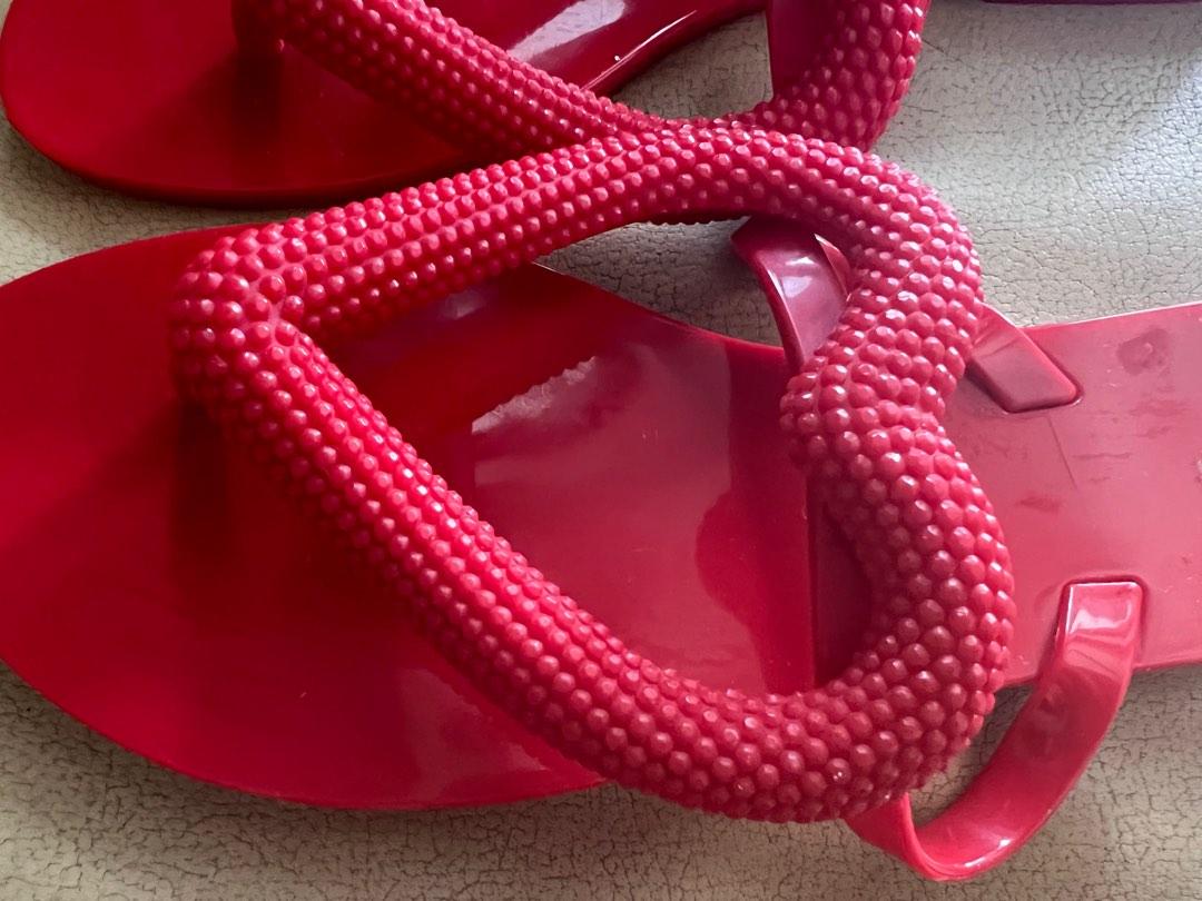 Melissa Big Heart Chrome sandals