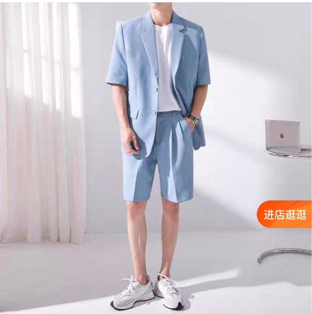 Mens shorts hotsell and blazer set