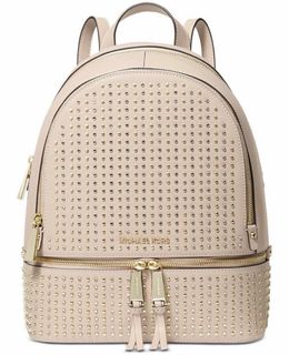 Michael kors pink studded backpack deals