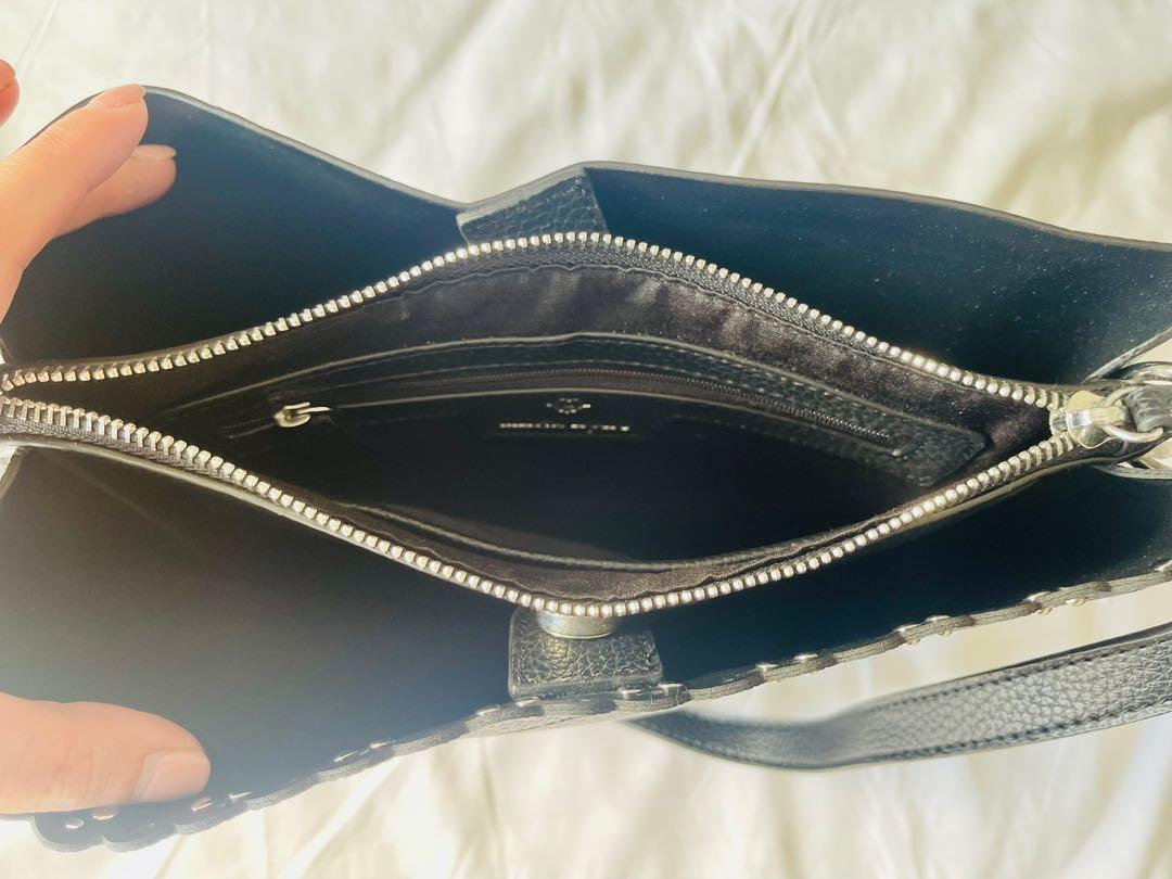 Nanette Lepore black leather bag (Category: Cross-body Bags) located in Quezon City. Submitted by rx_sale (Listing ID 1192434136, Image 3). Description: Nanette Lepore black leather bag 100% authentic Brand new with tag Payment thru Gcash/Bank Transfer Delivery mode: Grab/Lalamove/MrSpeedy/Borzo Shipping fee care of buyer 😊 .