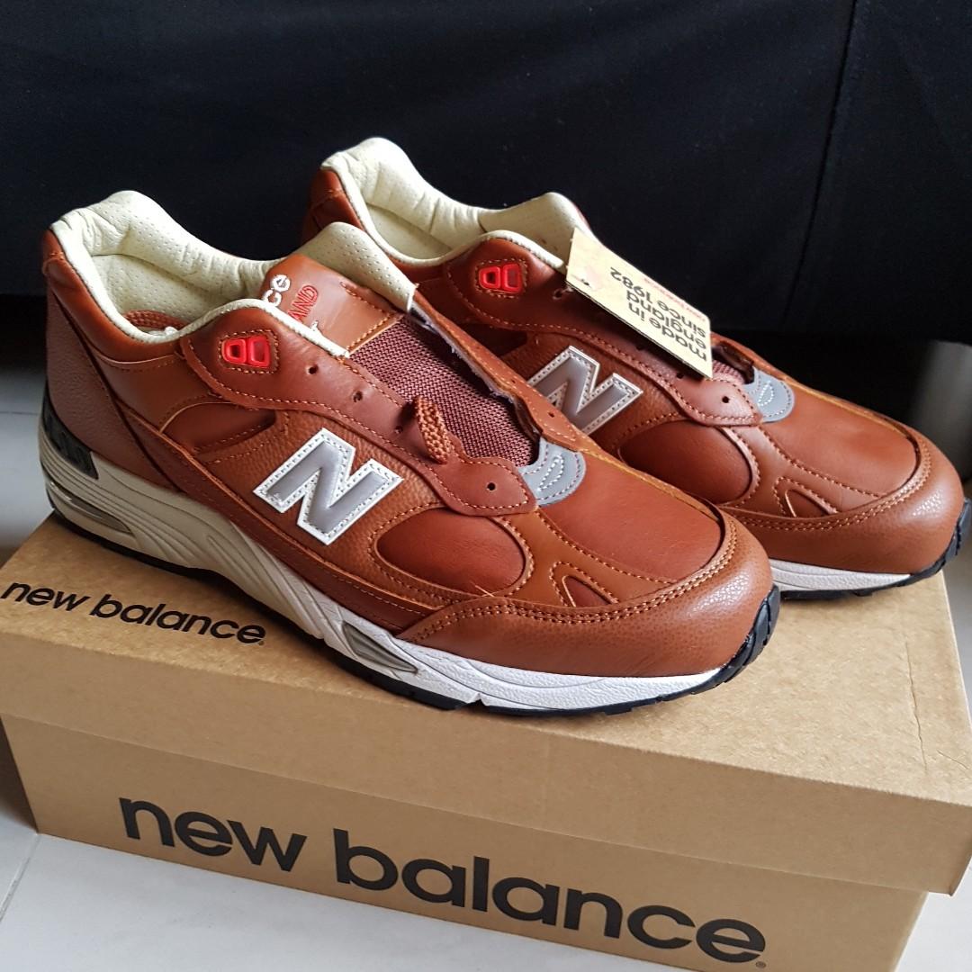 New Balance M991 991 Made In England vintage genuine leather brown sneakers shoes rare Elite Gent limited at
